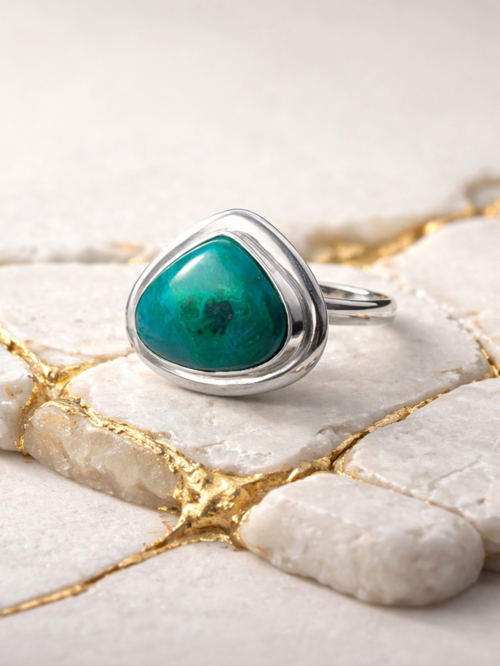 Azurite Chrysocolla Ring